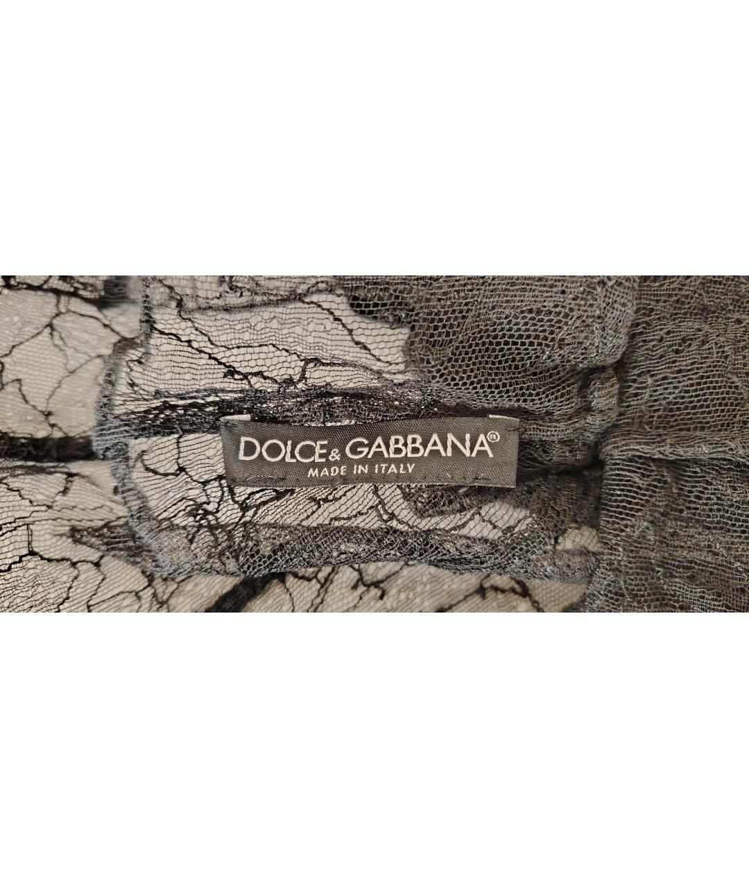 DOLCE&GABBANA Черная вискозная блузы, фото 3