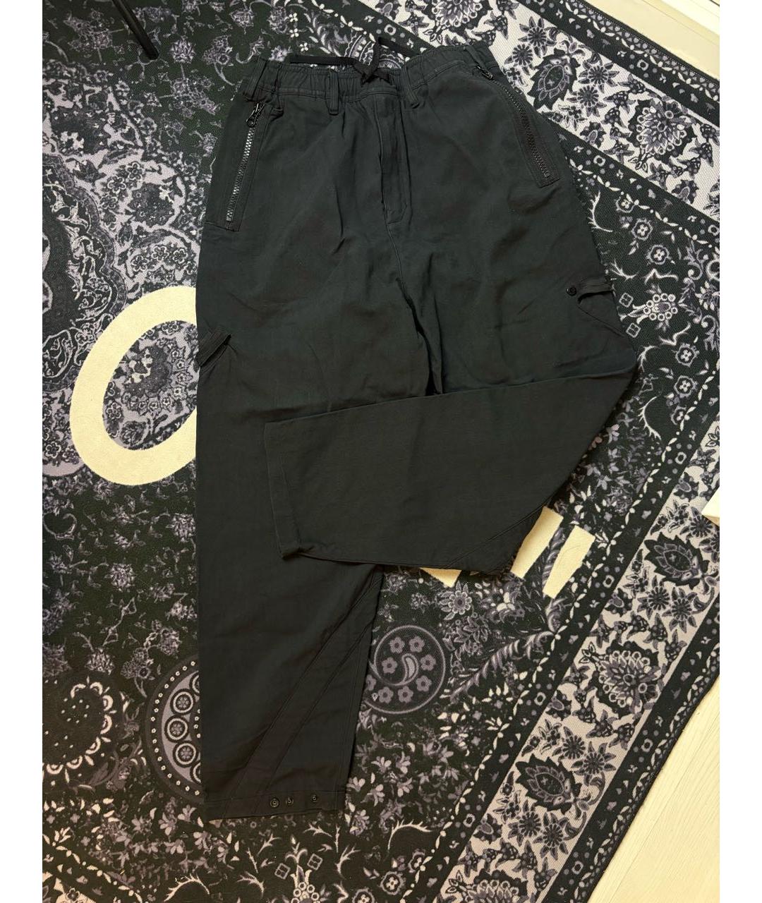 STONE ISLAND SHADOW PROJECT Черные хлопковые повседневные брюки, фото 5