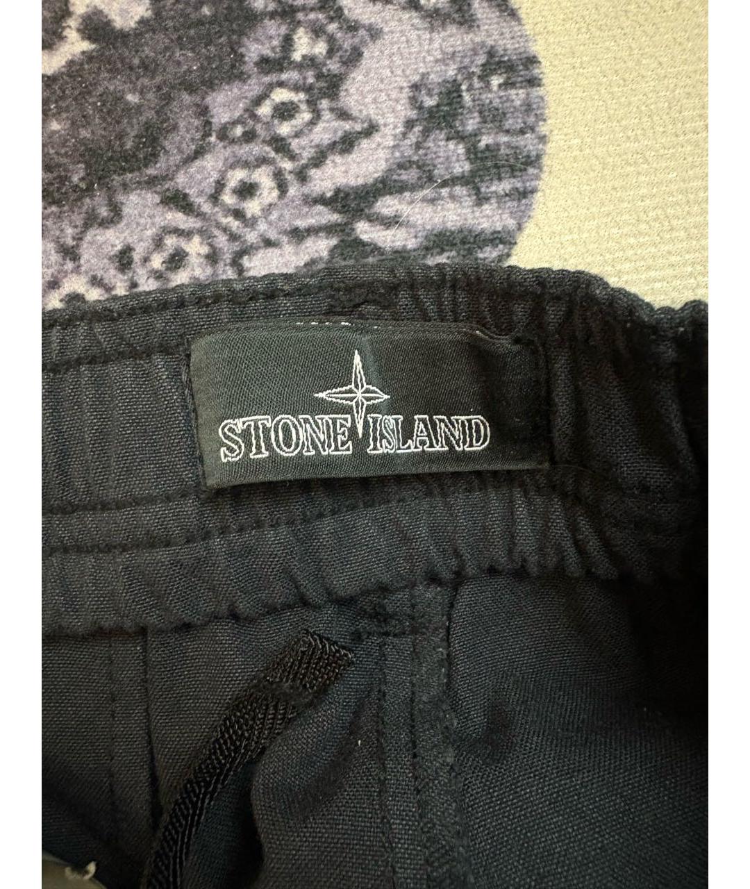 STONE ISLAND SHADOW PROJECT Черные хлопковые повседневные брюки, фото 3