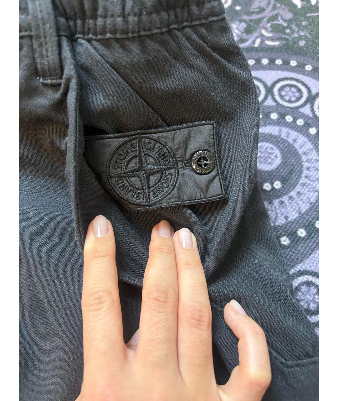 STONE ISLAND SHADOW PROJECT Черные хлопковые повседневные брюки, фото 2