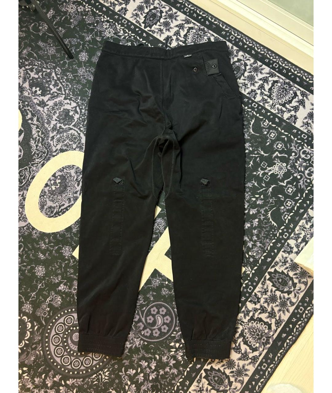 STONE ISLAND SHADOW PROJECT Черные хлопковые повседневные брюки, фото 2