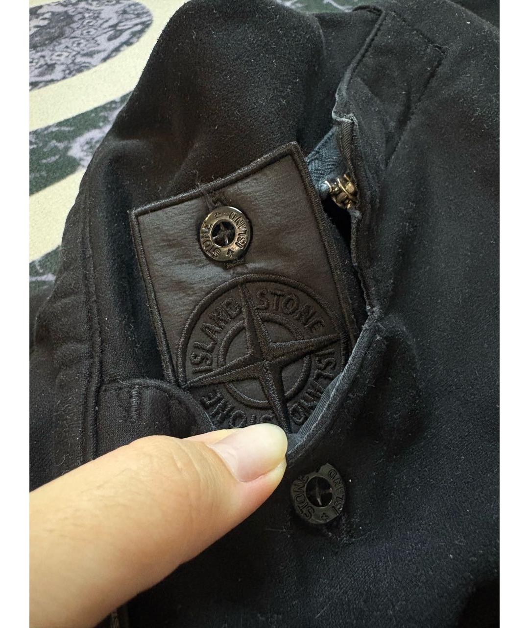 STONE ISLAND SHADOW PROJECT Черные хлопковые повседневные брюки, фото 3