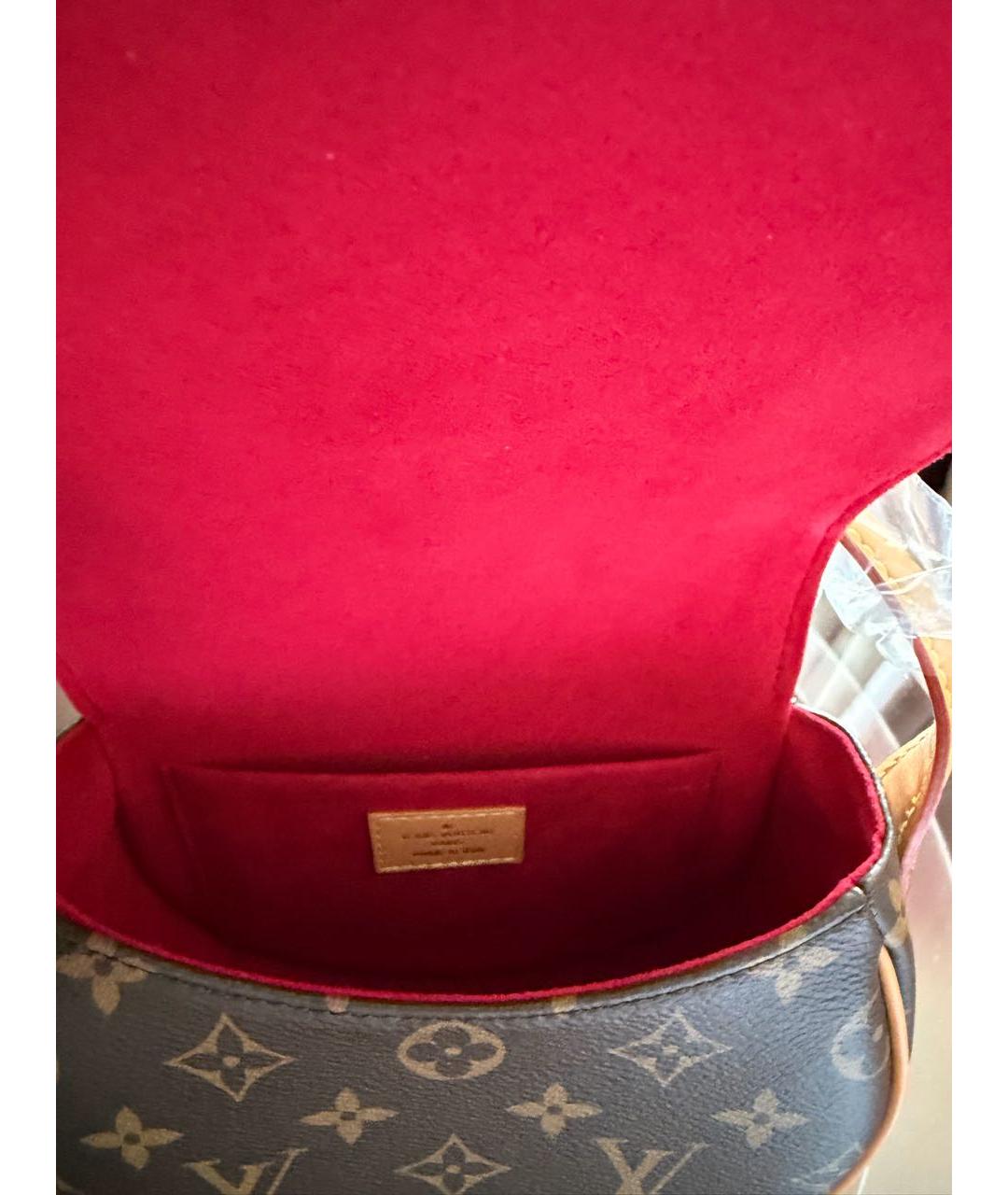 LOUIS VUITTON Коричневая сумка через плечо, фото 4