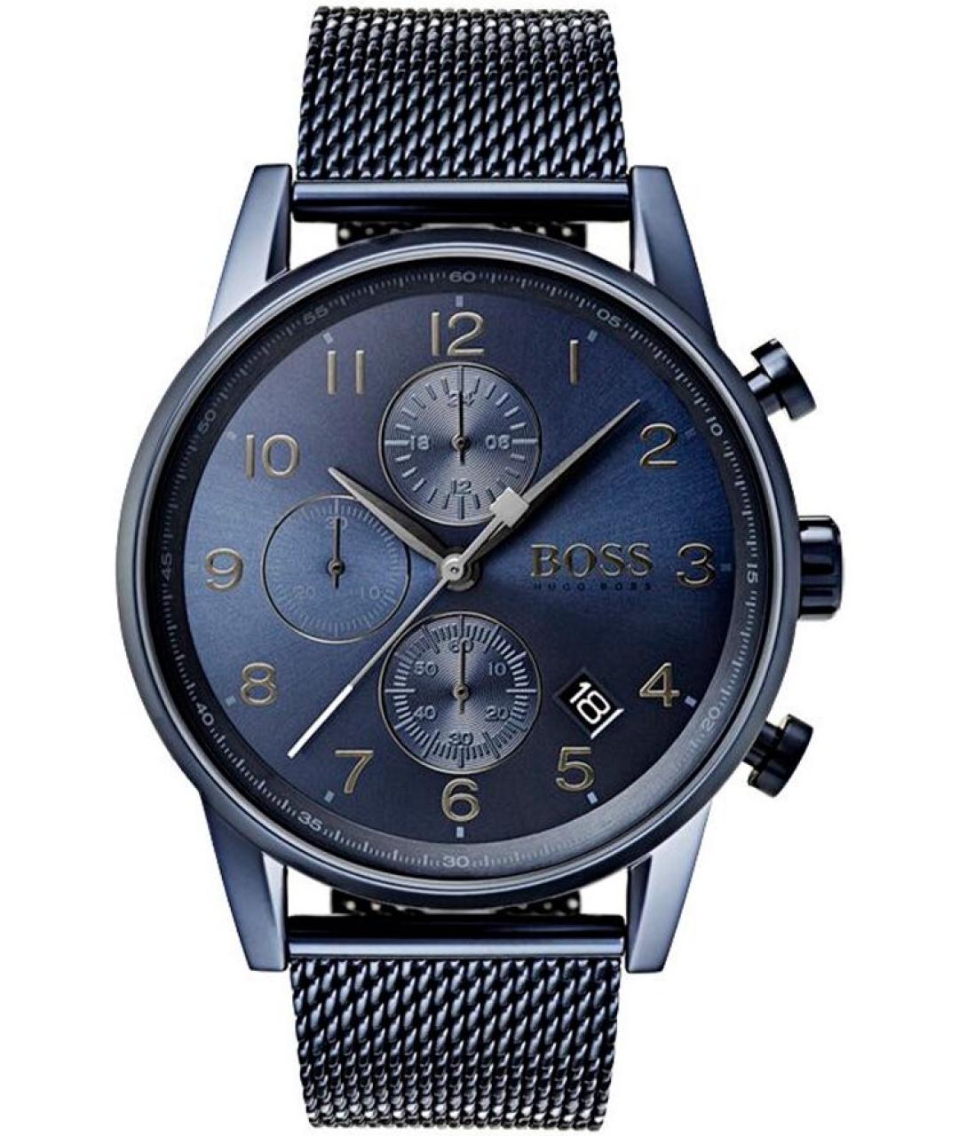 HUGO BOSS Темно-синие стальные часы, фото 1