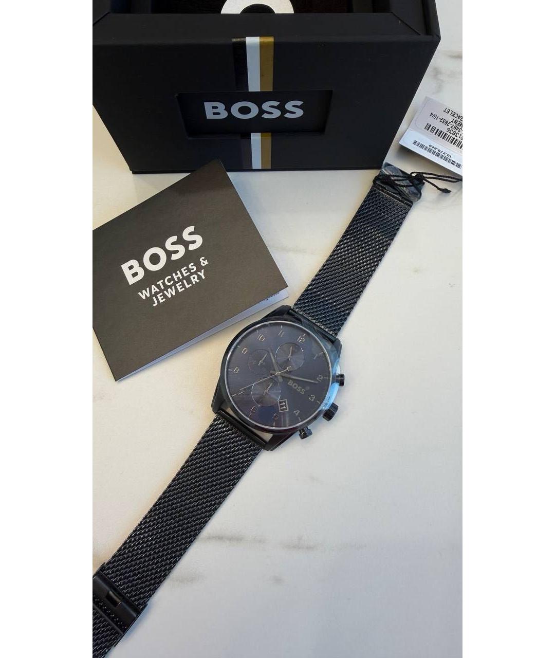 HUGO BOSS Темно-синие стальные часы, фото 6