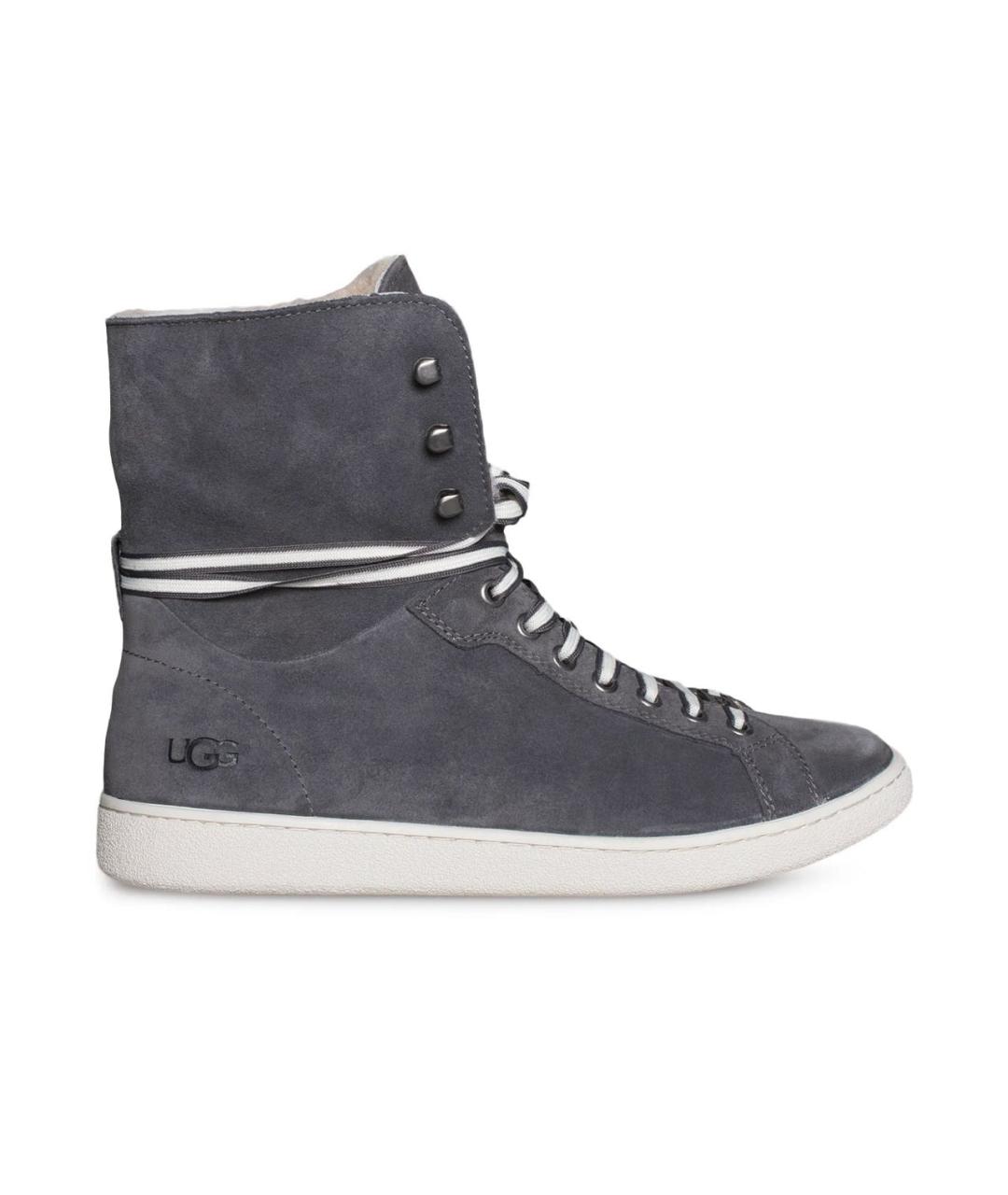 UGG AUSTRALIA Серые замшевые кеды, фото 9