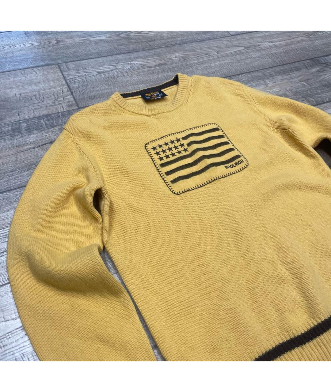 WOOLRICH Желтый шерстяной джемпер / свитер, фото 2