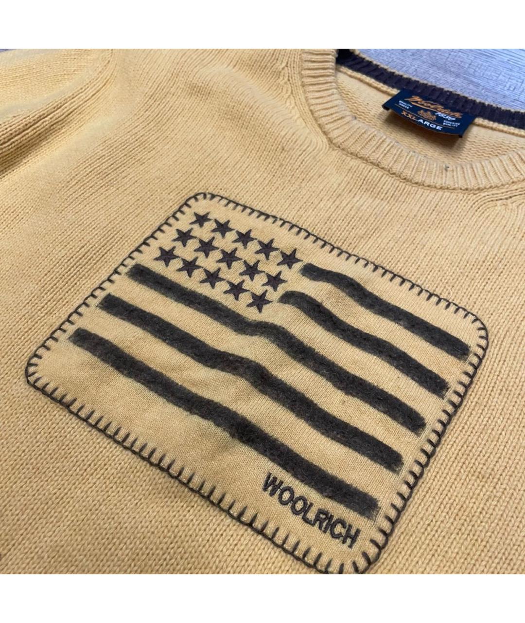 WOOLRICH Желтый шерстяной джемпер / свитер, фото 3