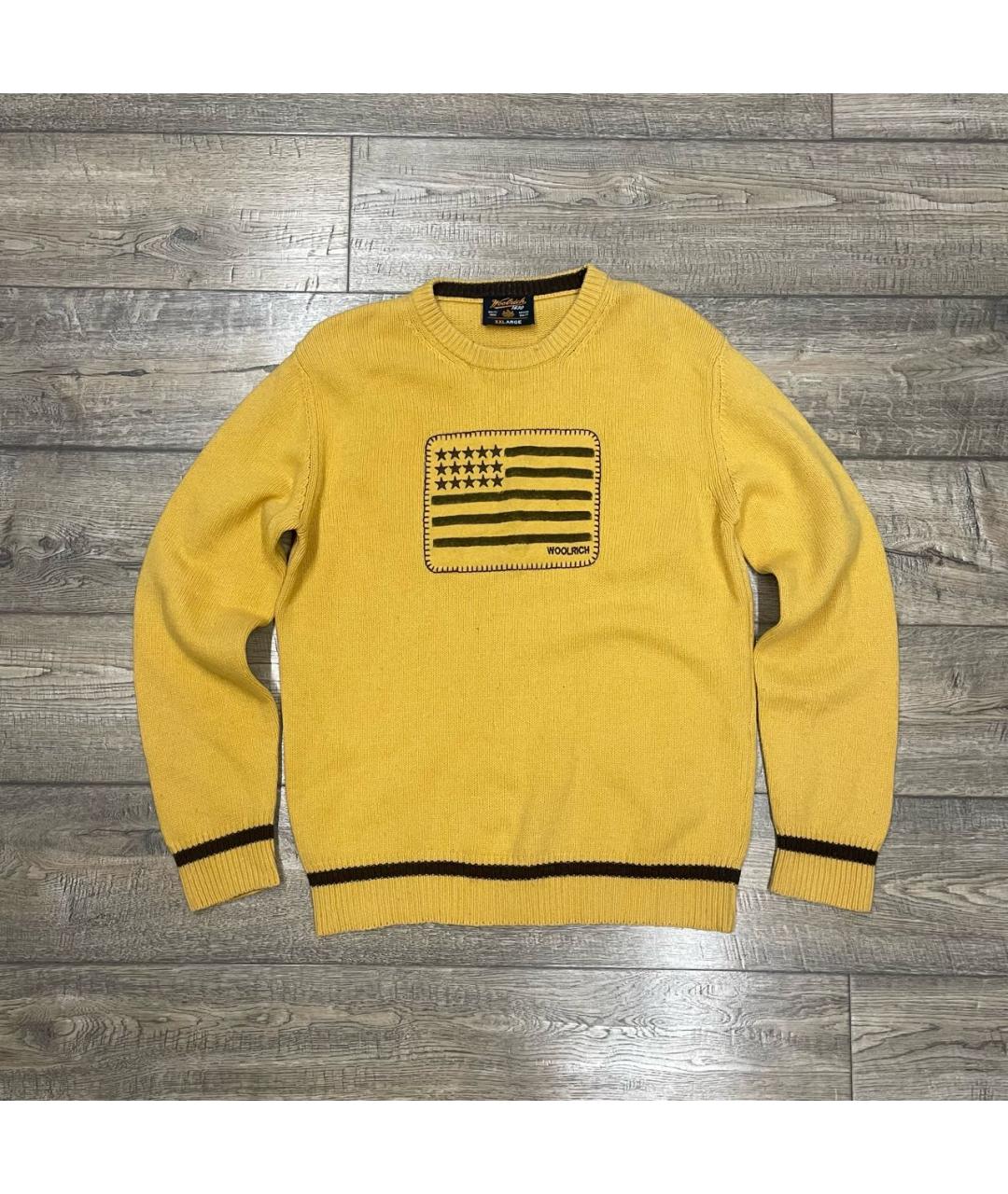 WOOLRICH Желтый шерстяной джемпер / свитер, фото 5