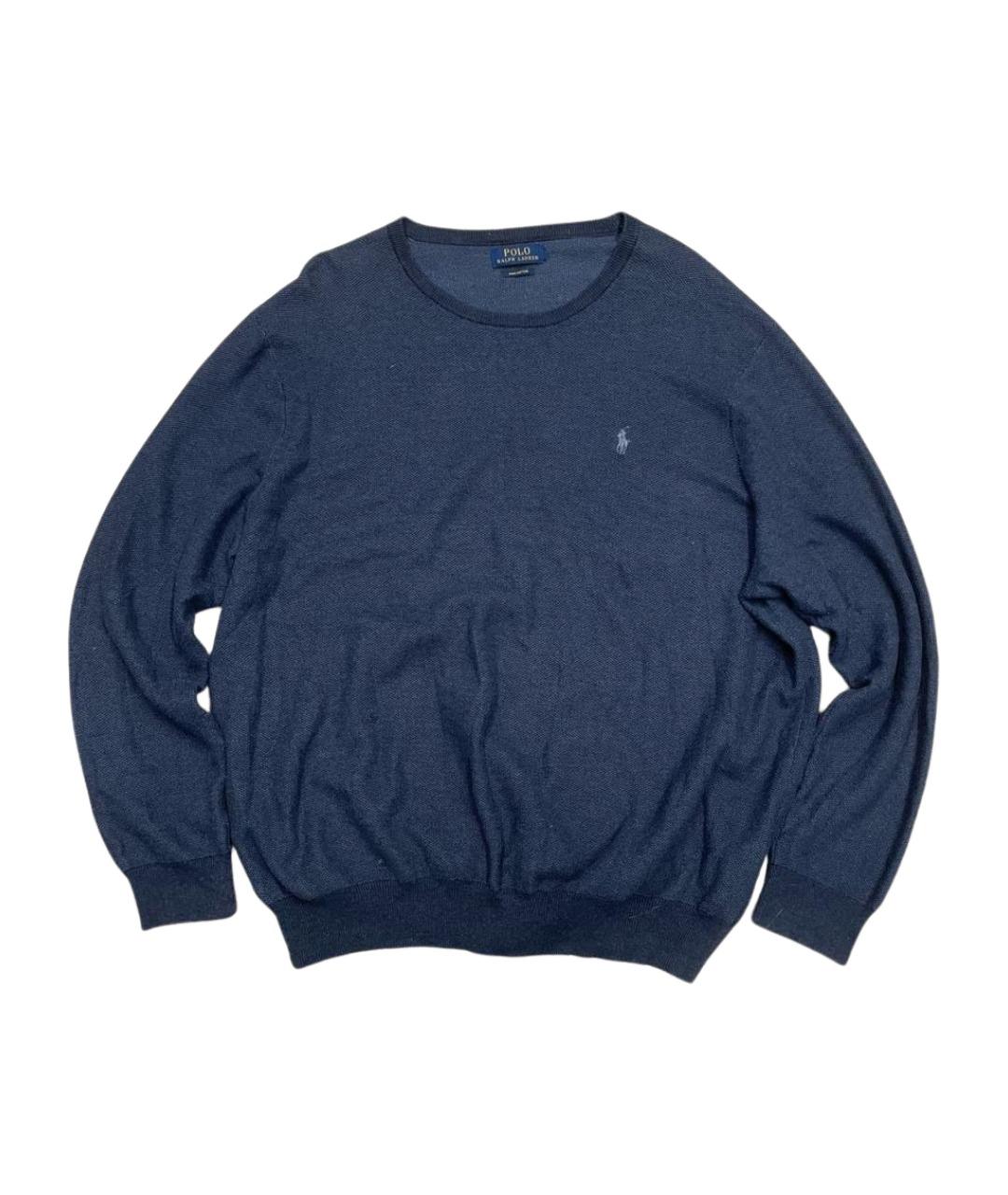 POLO RALPH LAUREN Синий хлопковый джемпер / свитер, фото 1
