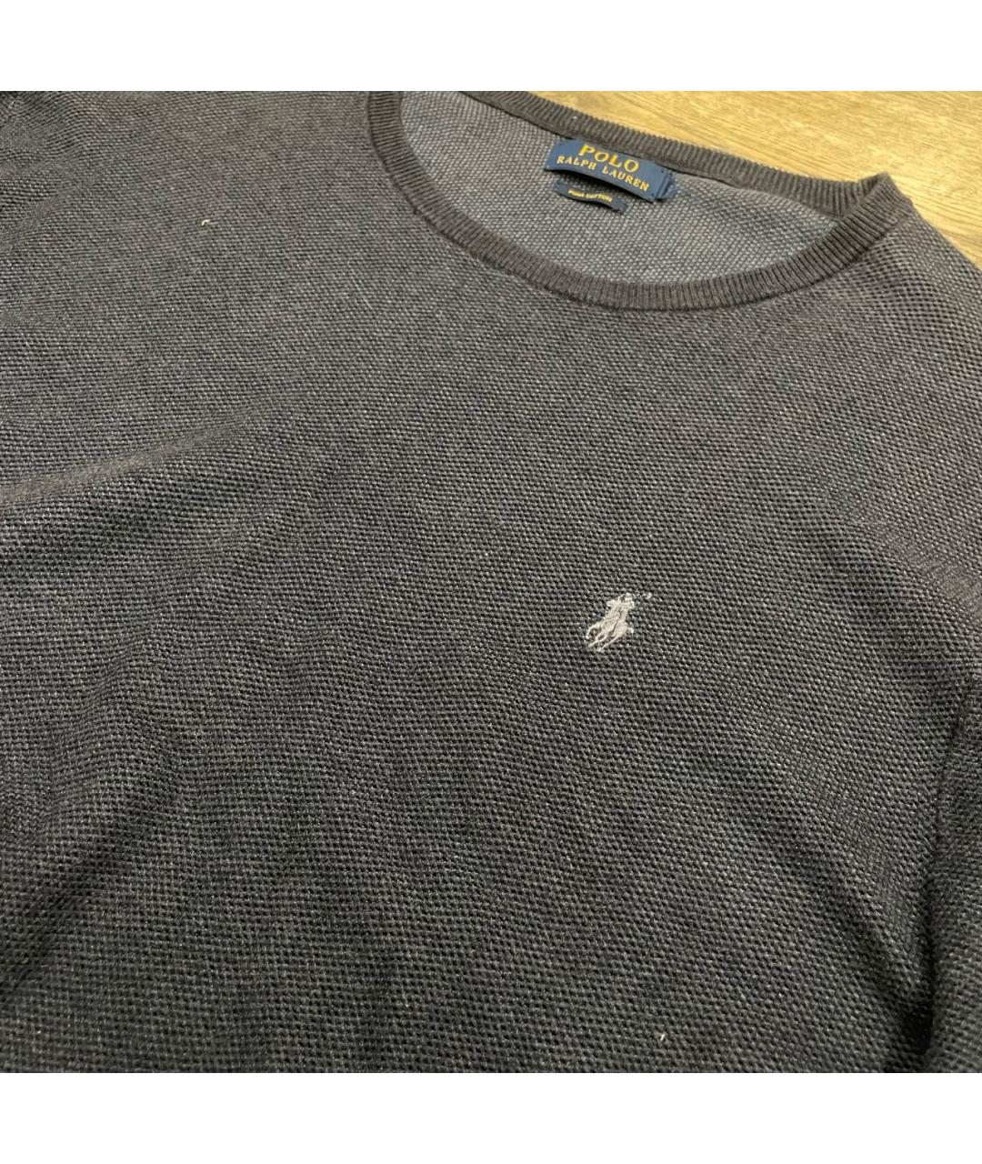 POLO RALPH LAUREN Синий хлопковый джемпер / свитер, фото 2