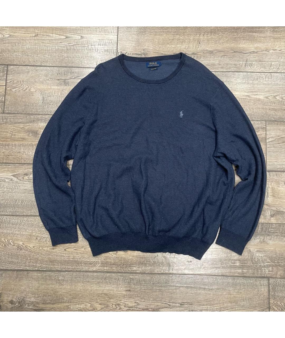 POLO RALPH LAUREN Синий хлопковый джемпер / свитер, фото 5