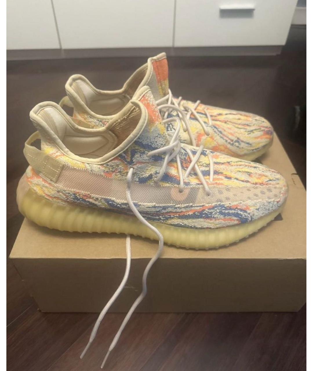ADIDAS YEEZY Мульти текстильные низкие кроссовки / кеды, фото 7