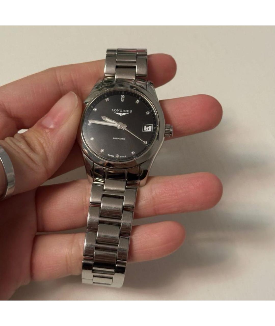 LONGINES Серебряные стальные часы, фото 7