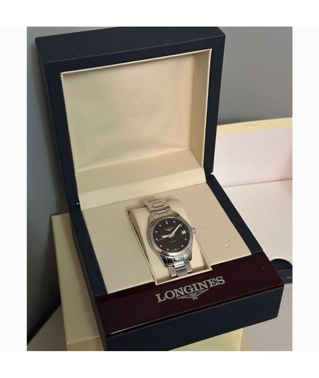 LONGINES Серебряные стальные часы, фото 3