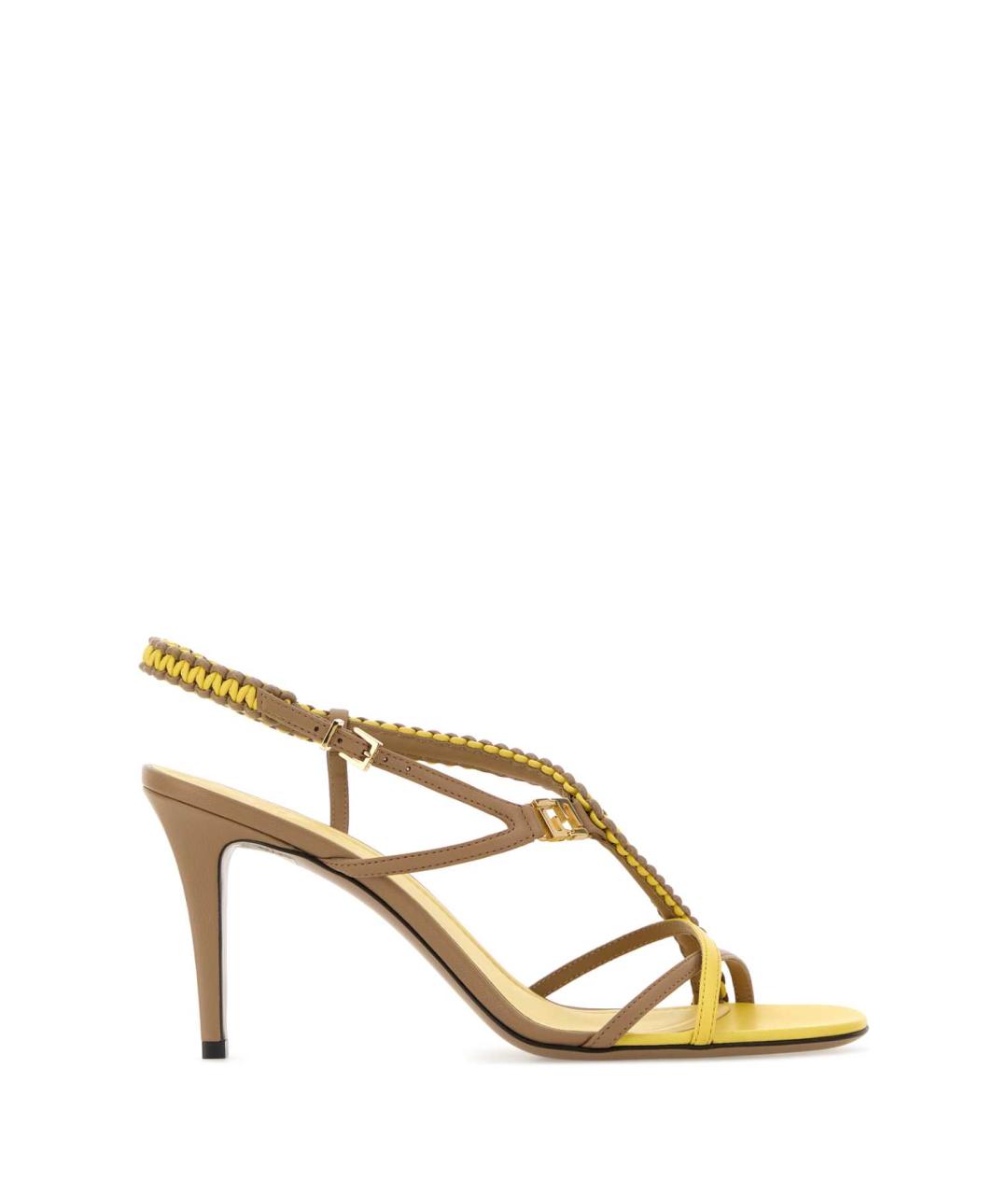 FENDI Мульти кожаные босоножки, фото 1
