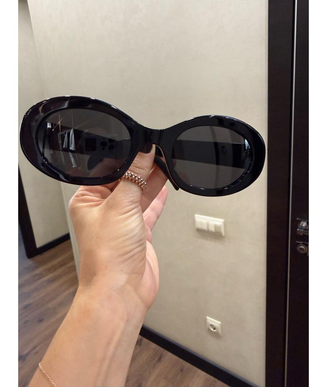CELINE Черные пластиковые солнцезащитные очки, фото 2