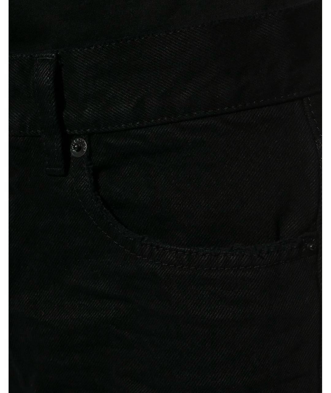 BALENCIAGA Черные хлопковые джинсы скинни, фото 4
