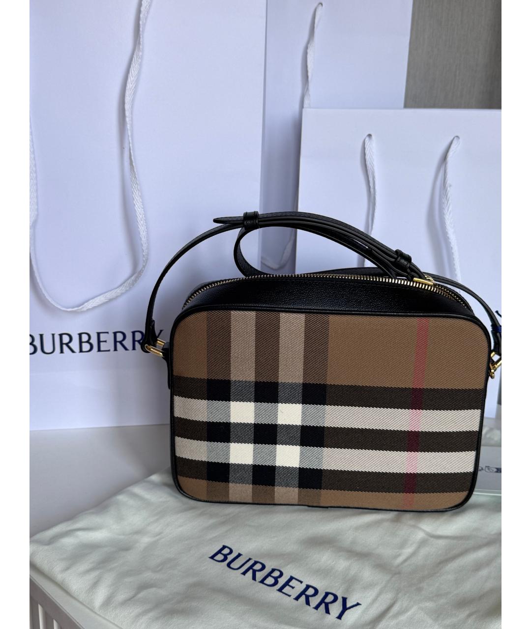 BURBERRY Бежевая сумка через плечо, фото 4