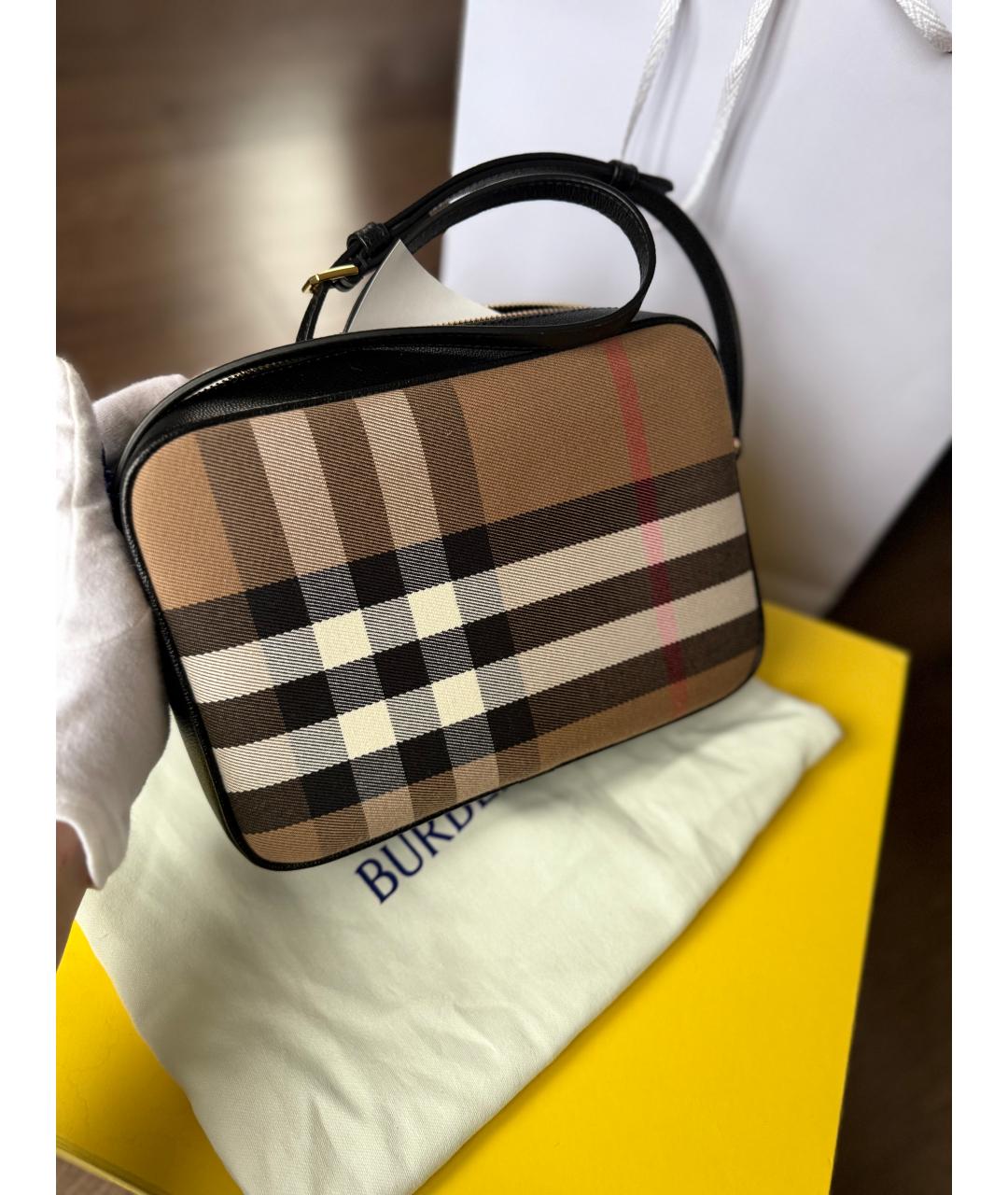BURBERRY Бежевая сумка через плечо, фото 3