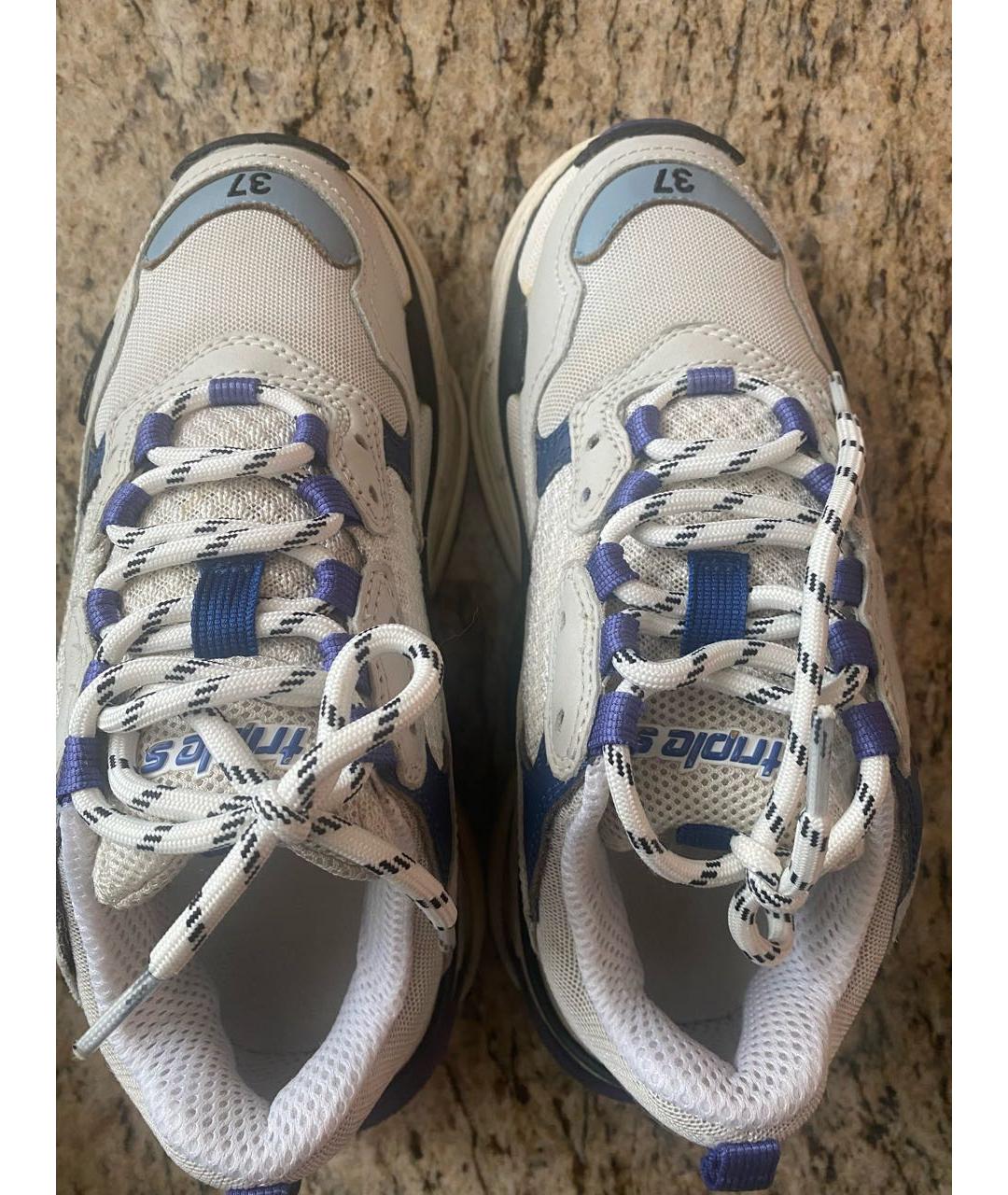 BALENCIAGA Белые кроссовки, фото 3