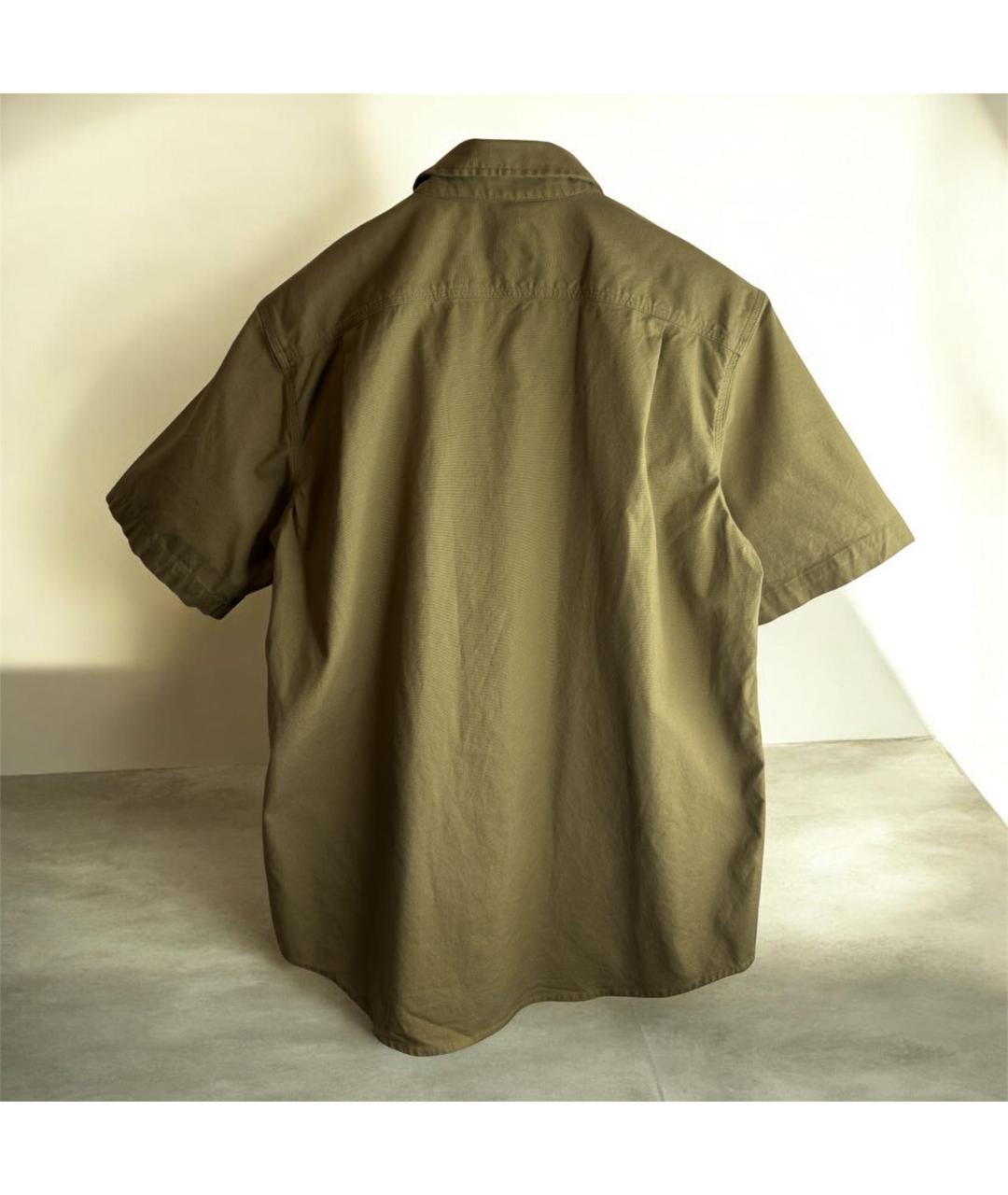 CARHARTT Хаки хлопковая кэжуал рубашка, фото 3