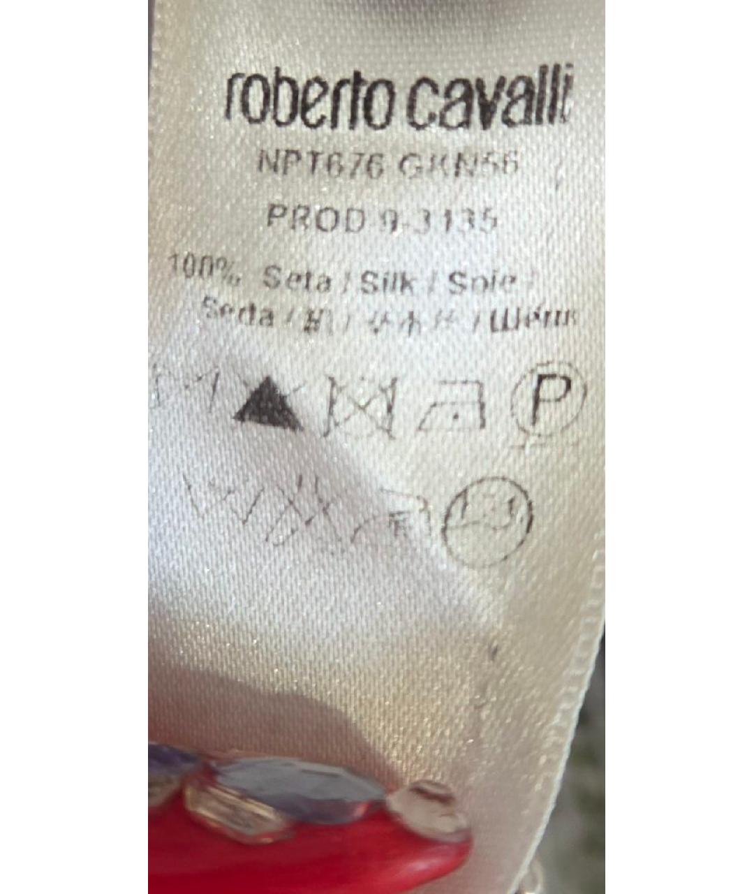 ROBERTO CAVALLI Мульти шелковая блузы, фото 6