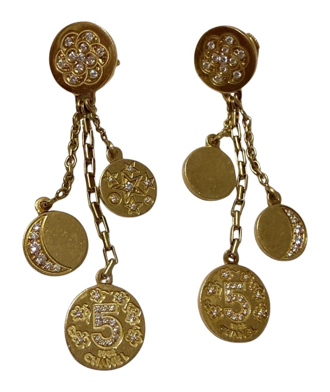 CHANEL Золотые серьги из желтого золота, фото 1