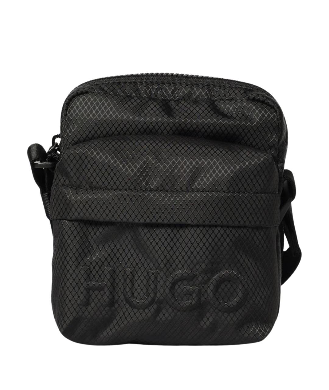 HUGO Черная тканевая сумка на плечо, фото 1