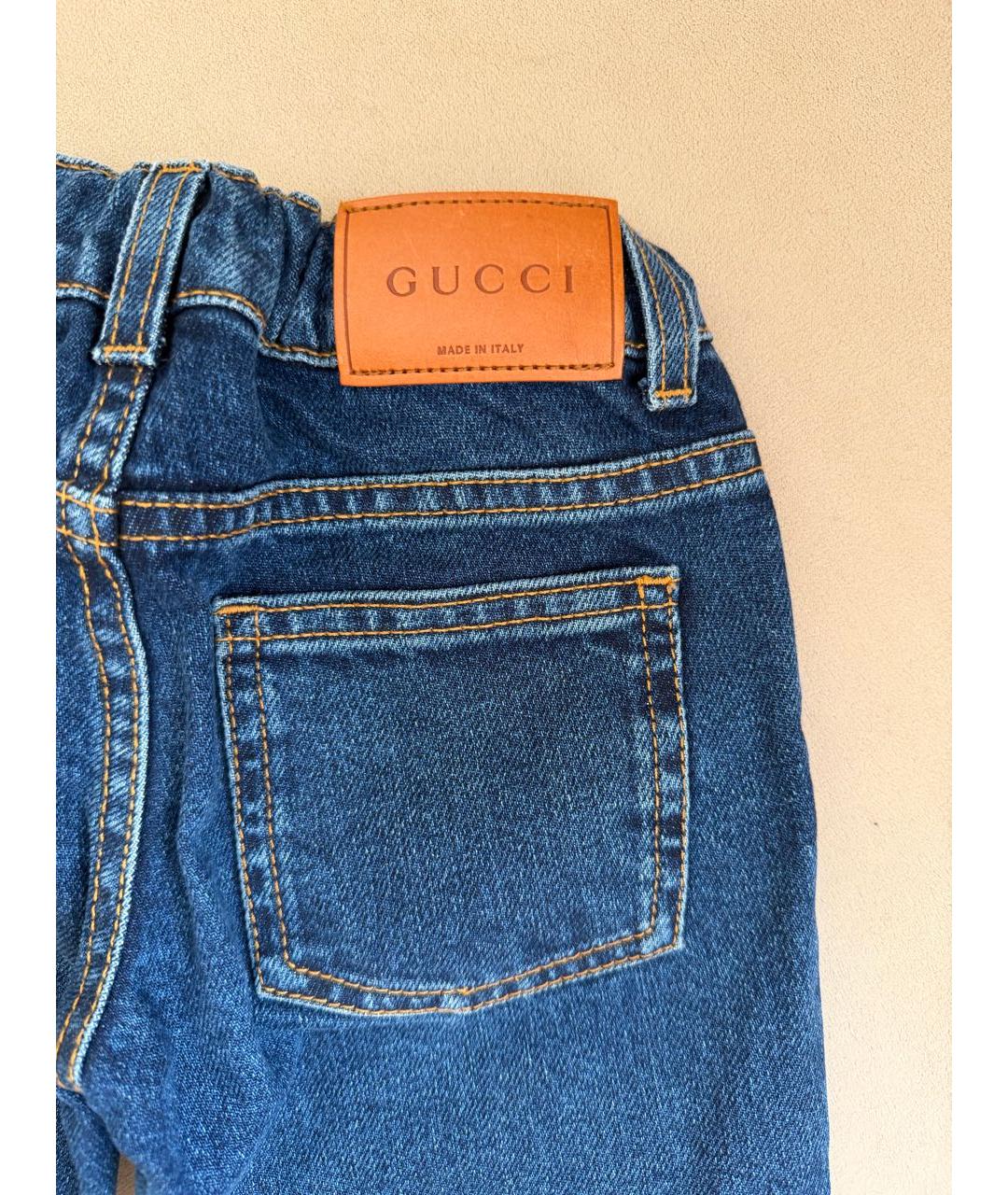 GUCCI Синие деним детские джинсы, фото 5