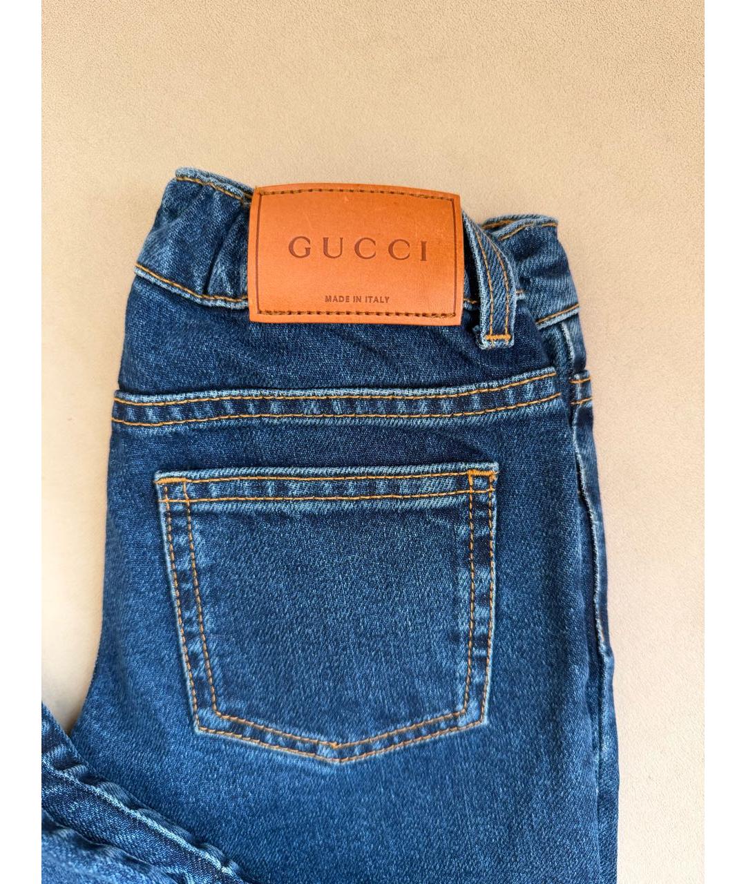 GUCCI Синие деним детские джинсы, фото 3