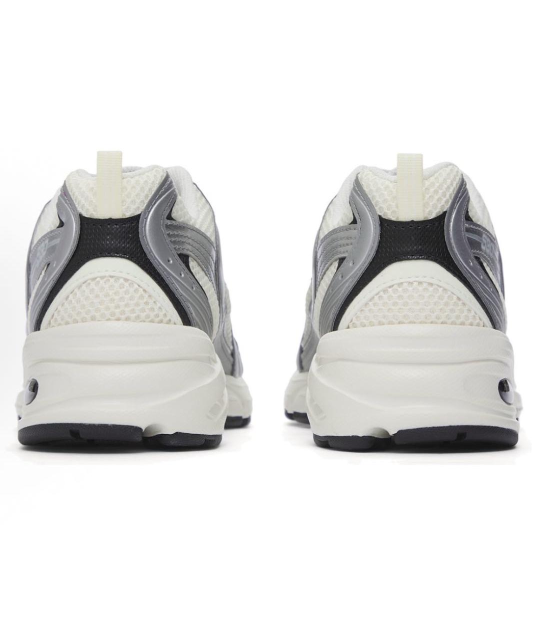 NEW BALANCE Серебряные текстильные низкие кроссовки / кеды, фото 5