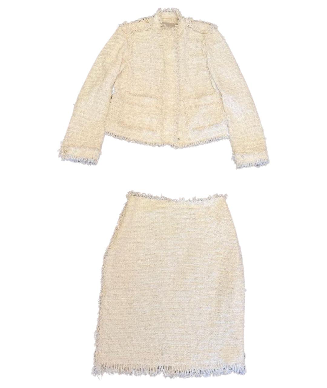 LANVIN Белый хлопковый костюм с юбками, фото 1