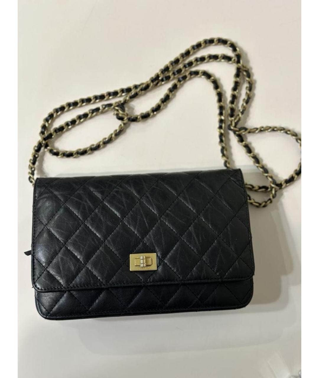 CHANEL Черная кожаная сумка через плечо, фото 3