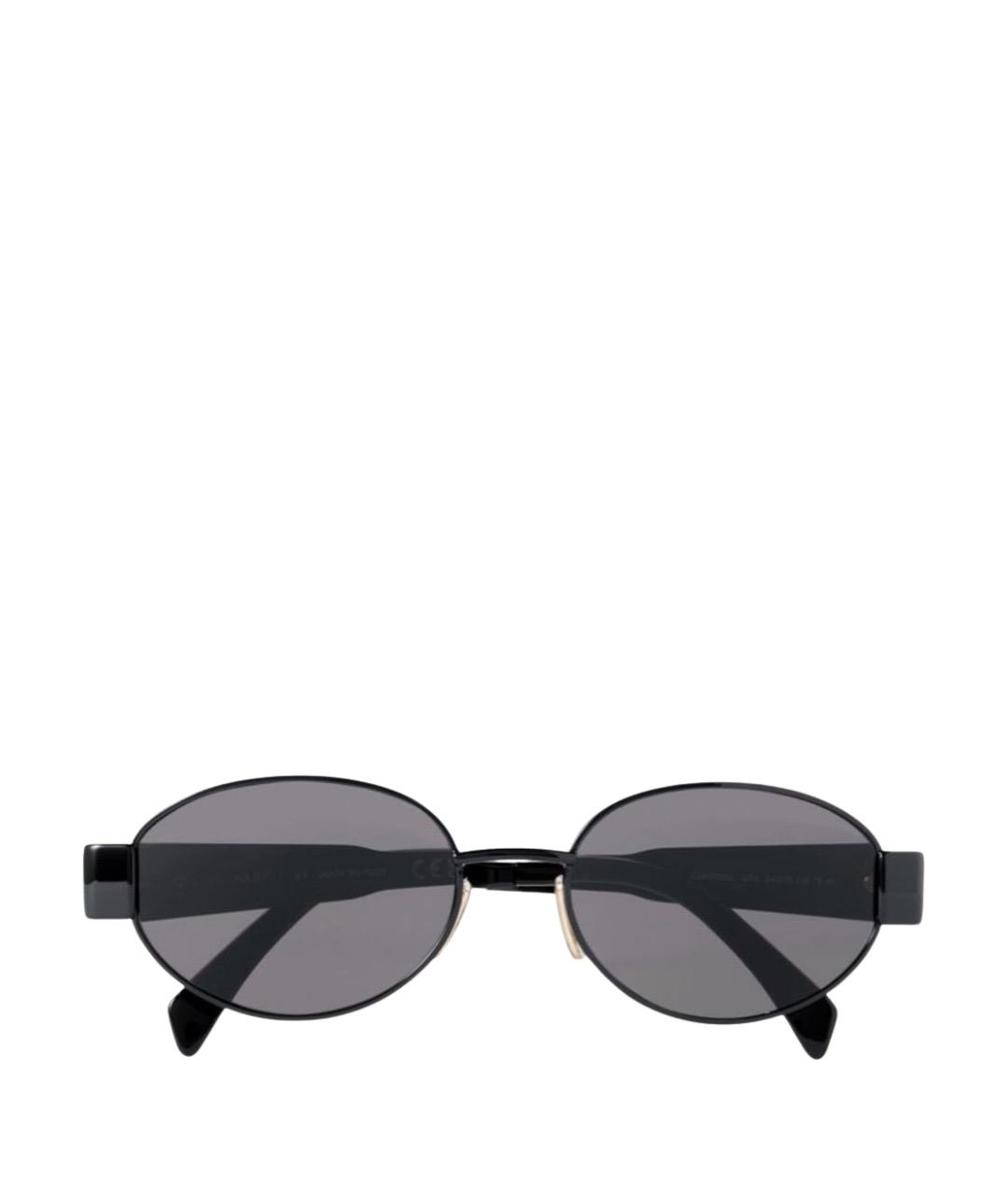 CELINE Черные металлические солнцезащитные очки, фото 1