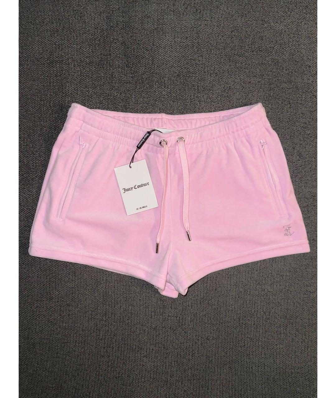 JUICY COUTURE Розовый велюровый костюм с брюками, фото 2