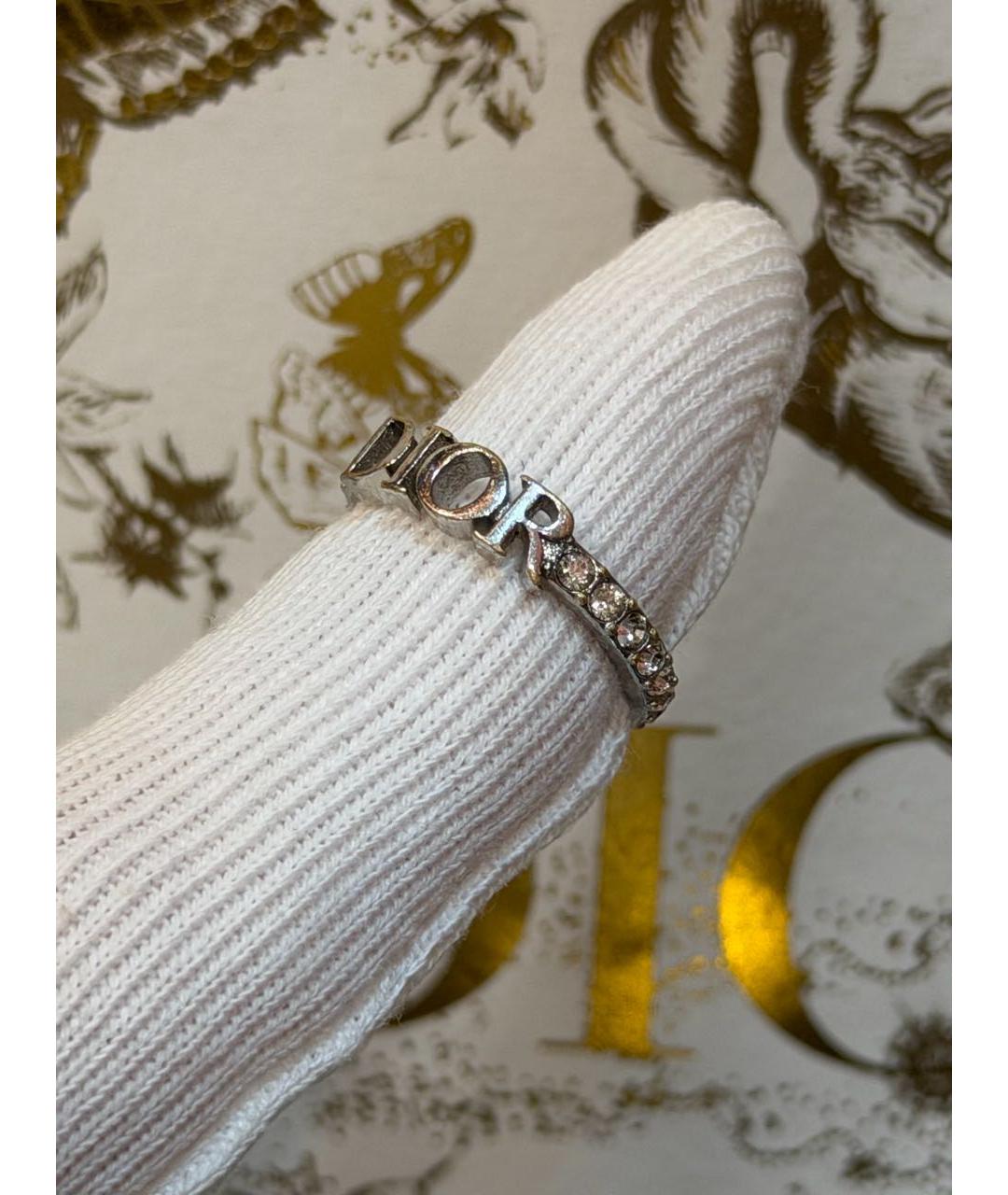 CHRISTIAN DIOR Серебряное металлическое кольцо, фото 3
