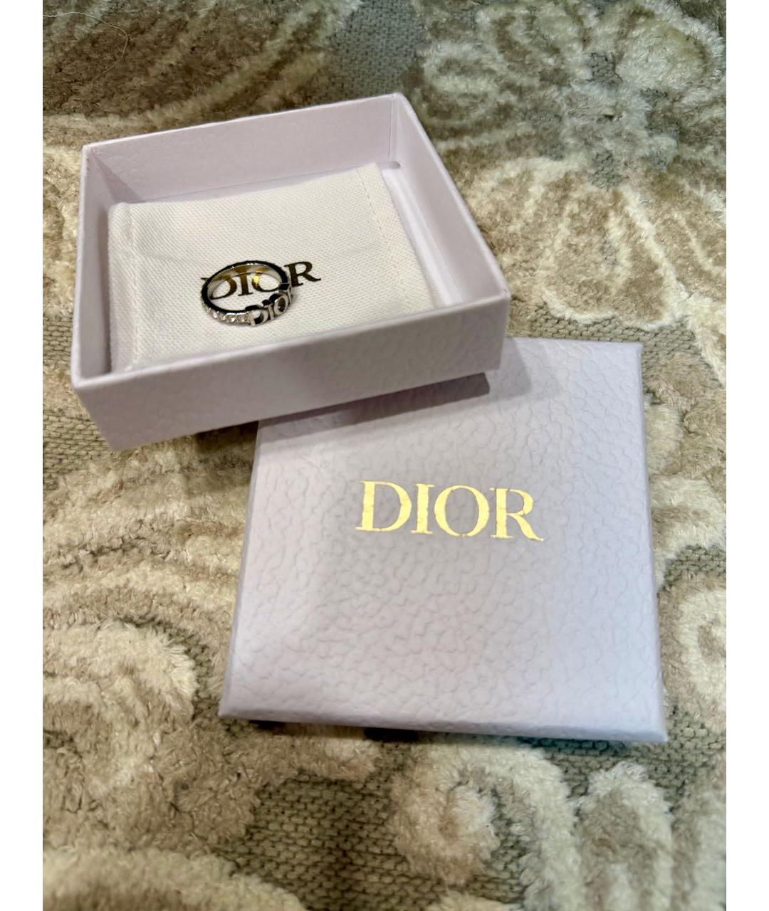 CHRISTIAN DIOR Серебряное металлическое кольцо, фото 5