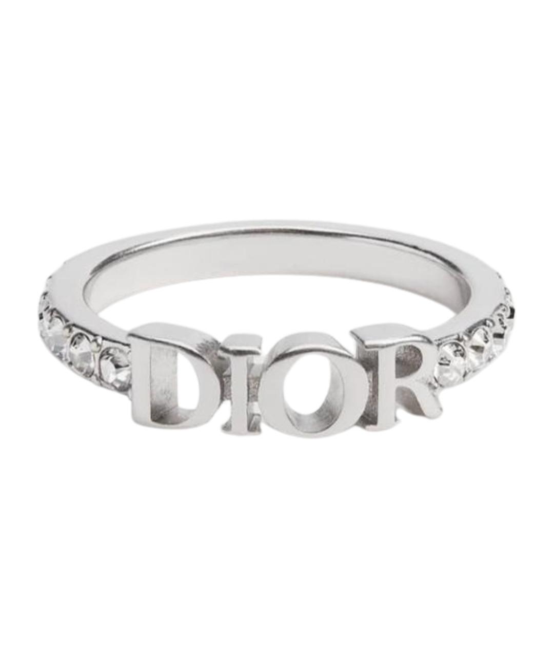 CHRISTIAN DIOR Серебряное металлическое кольцо, фото 1