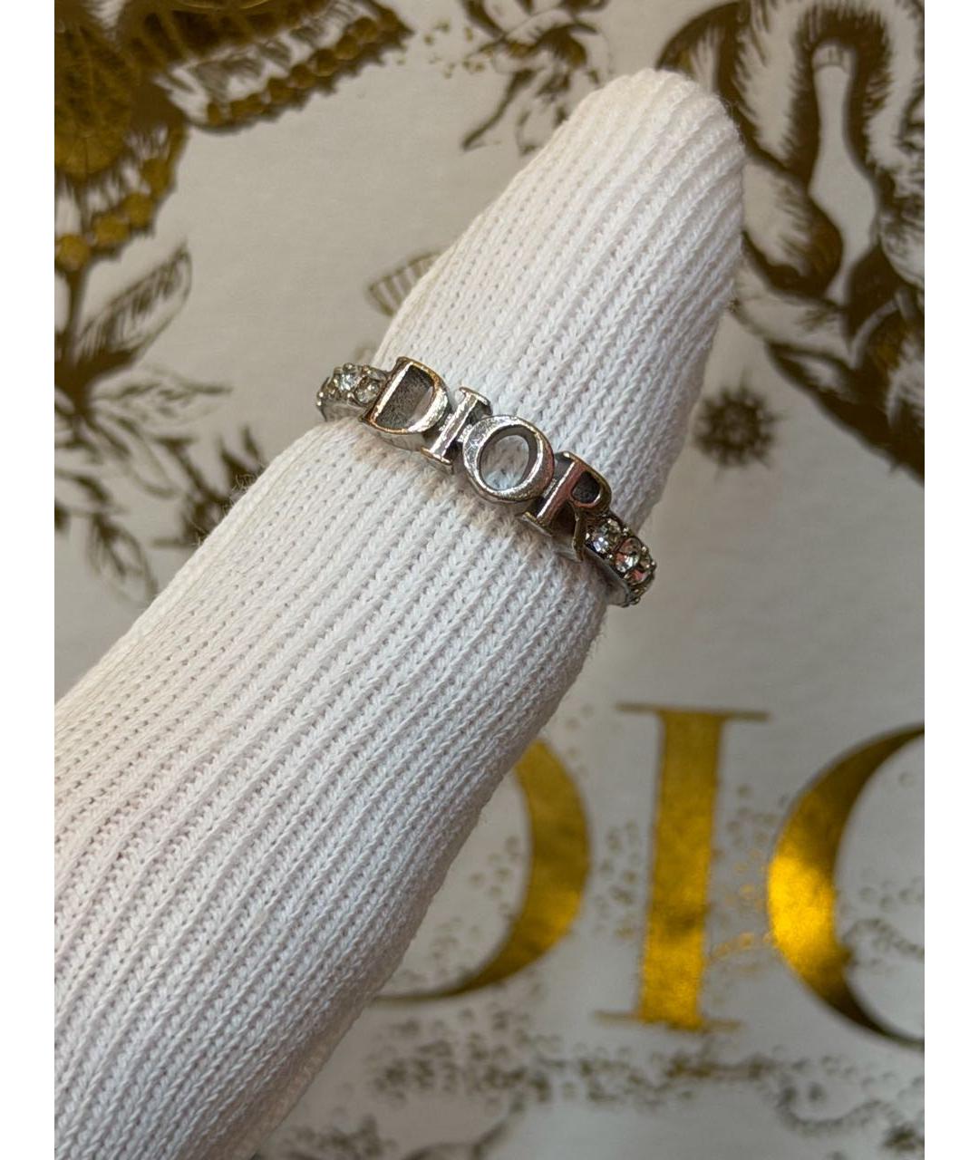 CHRISTIAN DIOR Серебряное металлическое кольцо, фото 2