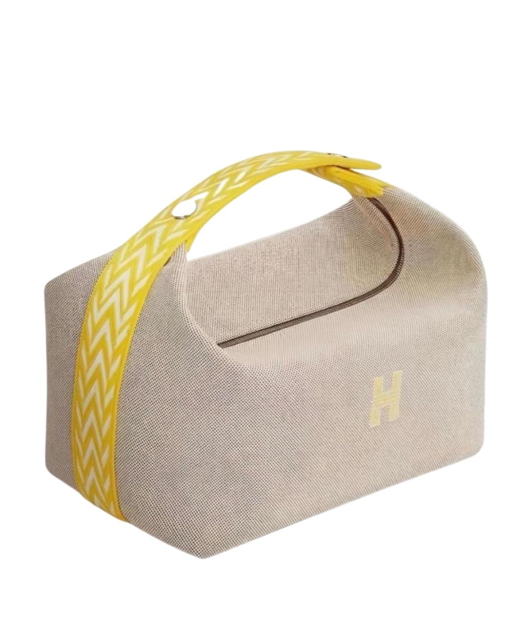 HERMES Серая косметичка, фото 1