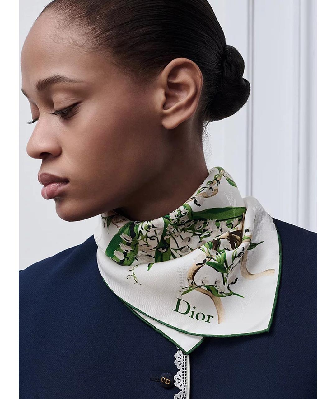 CHRISTIAN DIOR Мульти шелковый платок, фото 2