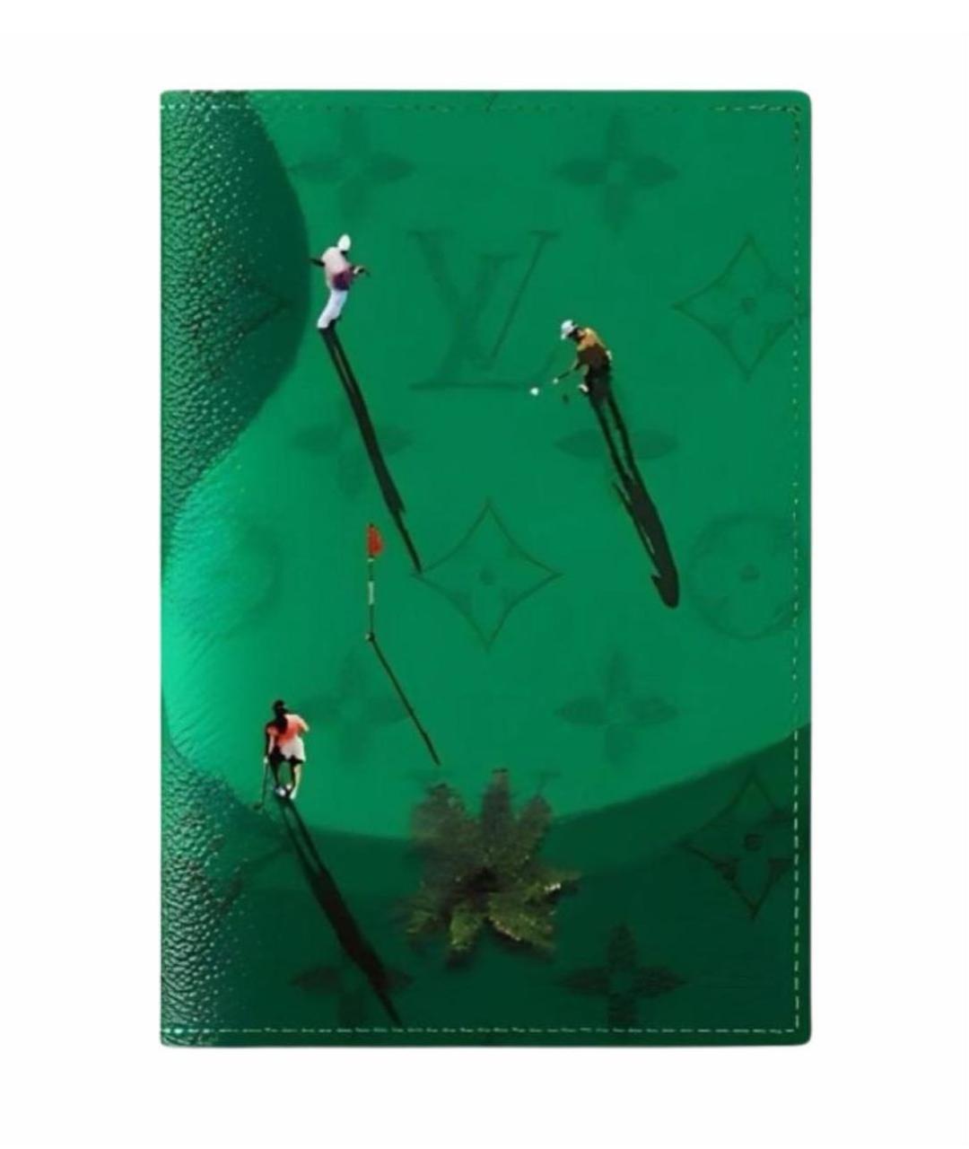 LOUIS VUITTON Зеленая визитница, фото 1