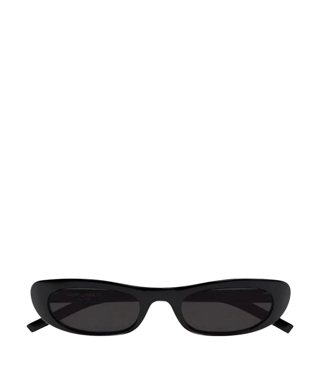 SAINT LAURENT Черные пластиковые солнцезащитные очки, фото 1