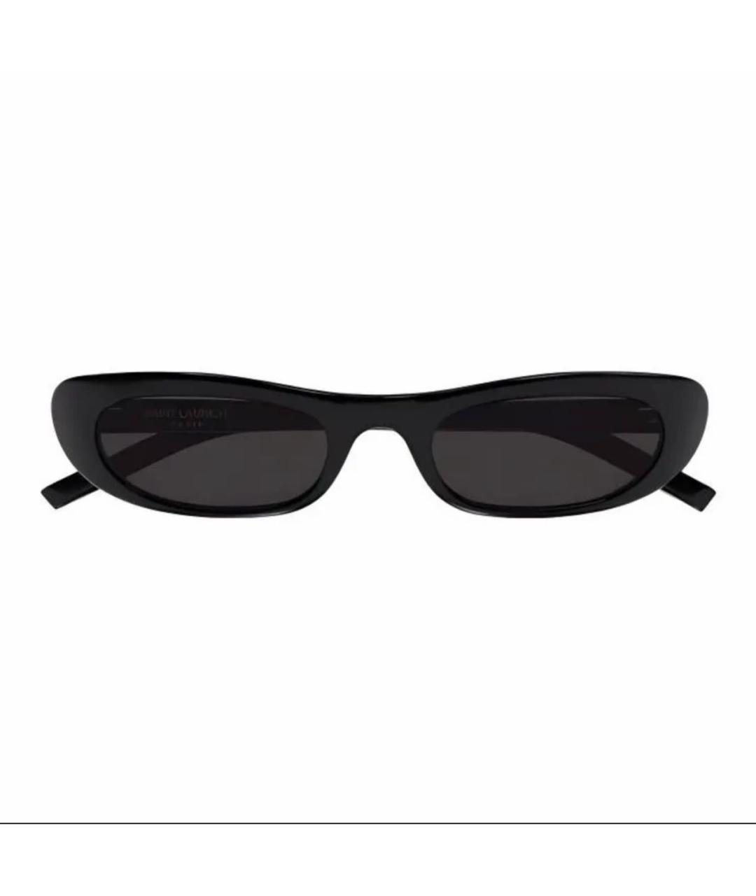 SAINT LAURENT Черные пластиковые солнцезащитные очки, фото 9