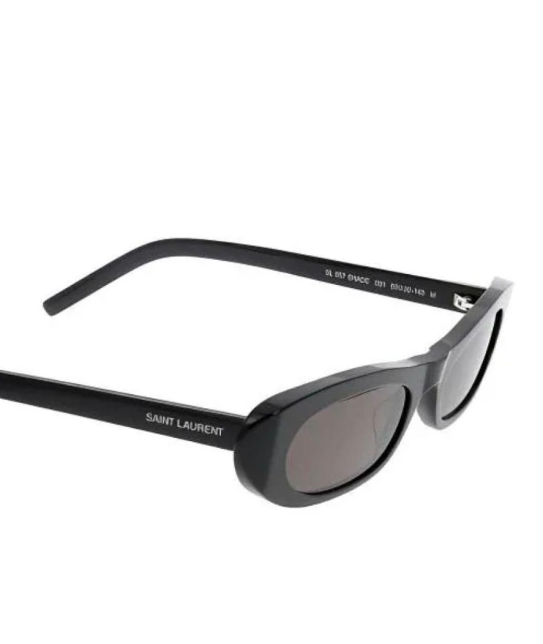 SAINT LAURENT Черные пластиковые солнцезащитные очки, фото 3