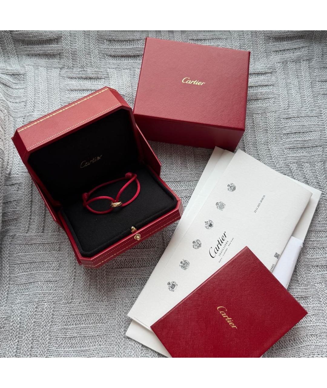 CARTIER Красный браслет из желтого золота, фото 2