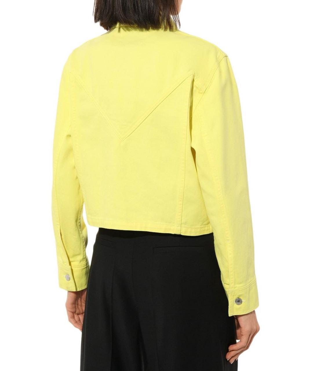 MSGM Желтая хлопковая куртка, фото 3