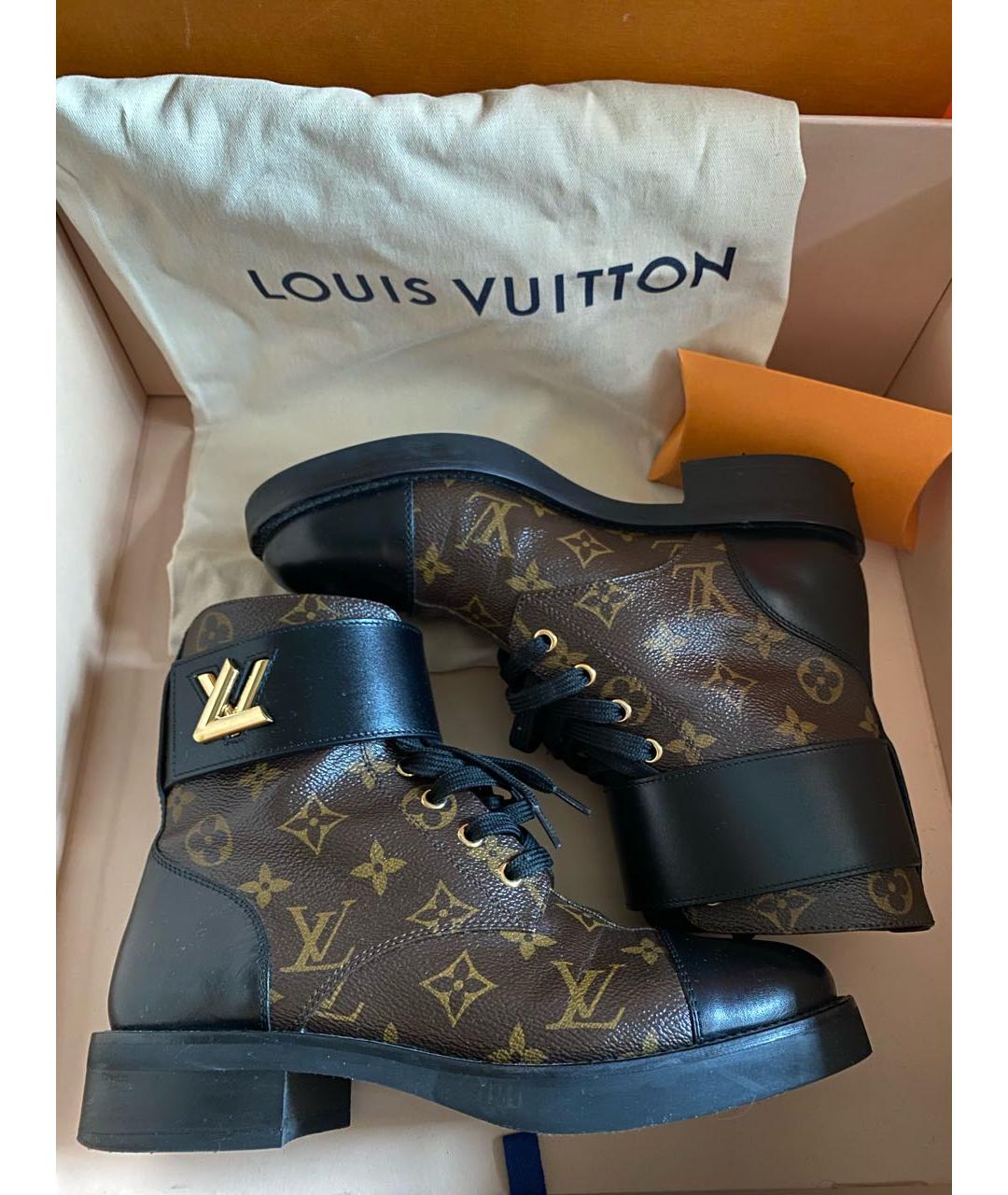 LOUIS VUITTON Коричневые ботинки, фото 2