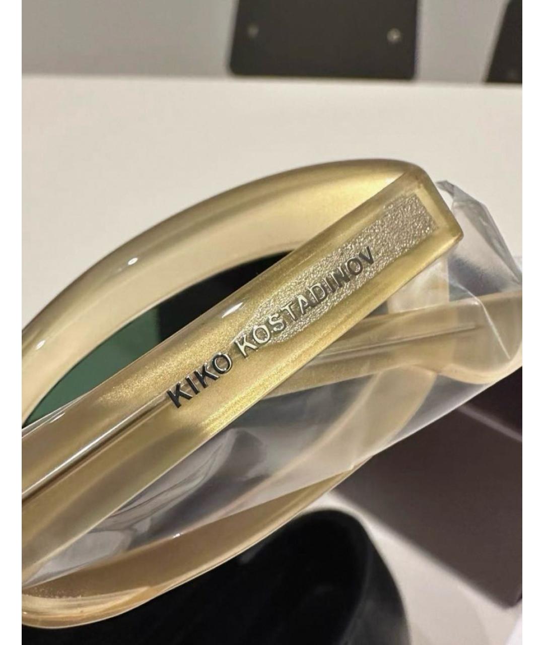 KIKO KOSTADINOV Желтые пластиковые солнцезащитные очки, фото 6